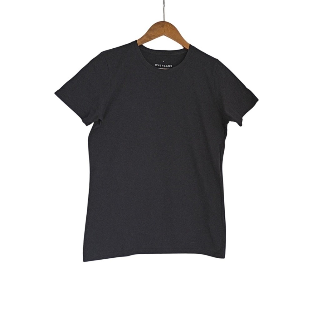 Everlane Organic Cotton Crew Tee Charcoal Gray GOTS Sustainable Basics NWOT S